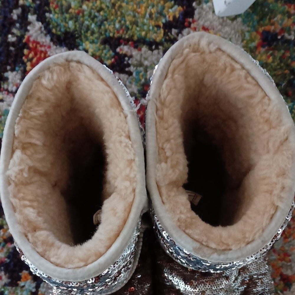UGG Brown Sequin Winter Boots - image 6
